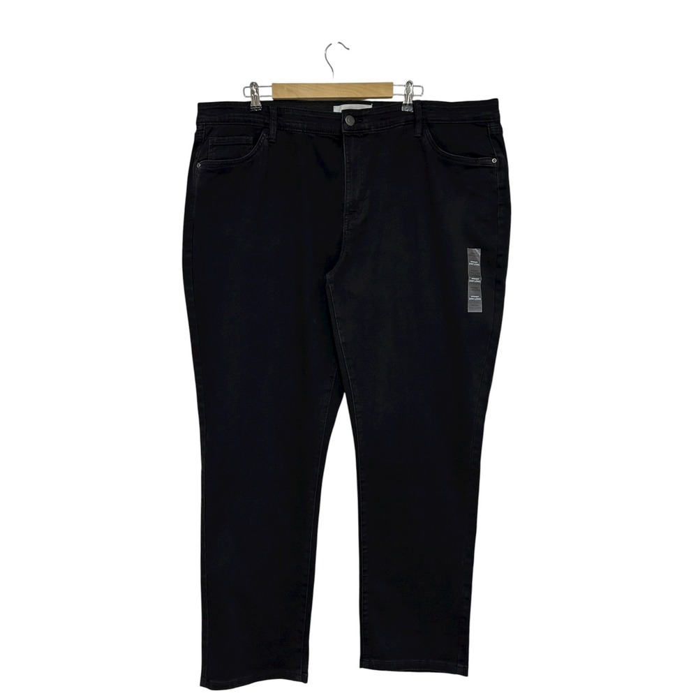 Sonoma Goods For Life straight-leg Black Shape Retention Denim Jeans 24W Long